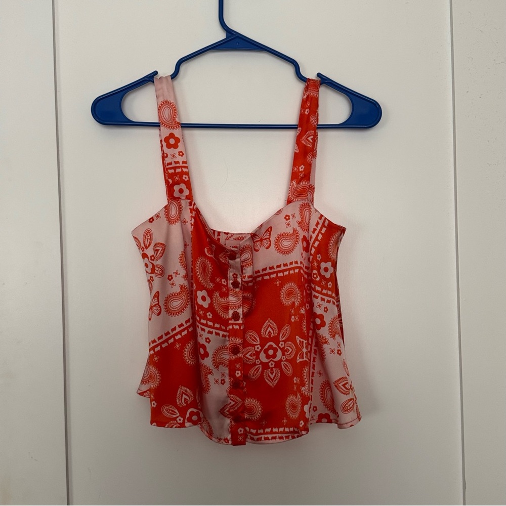 Lisa says Gah Paisley Silky Cami Top